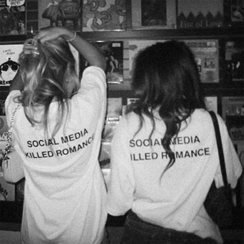 Social Media Killed Romance T Shirt