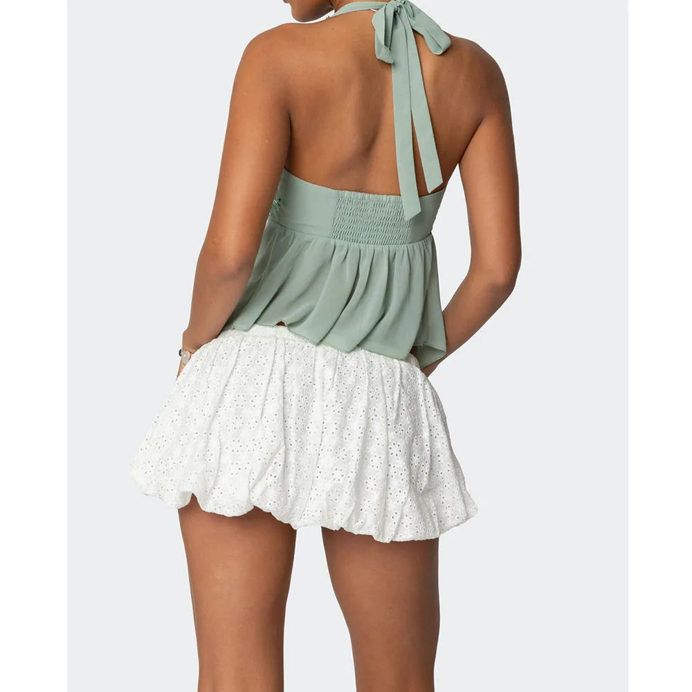 Daisy Split Halter Top