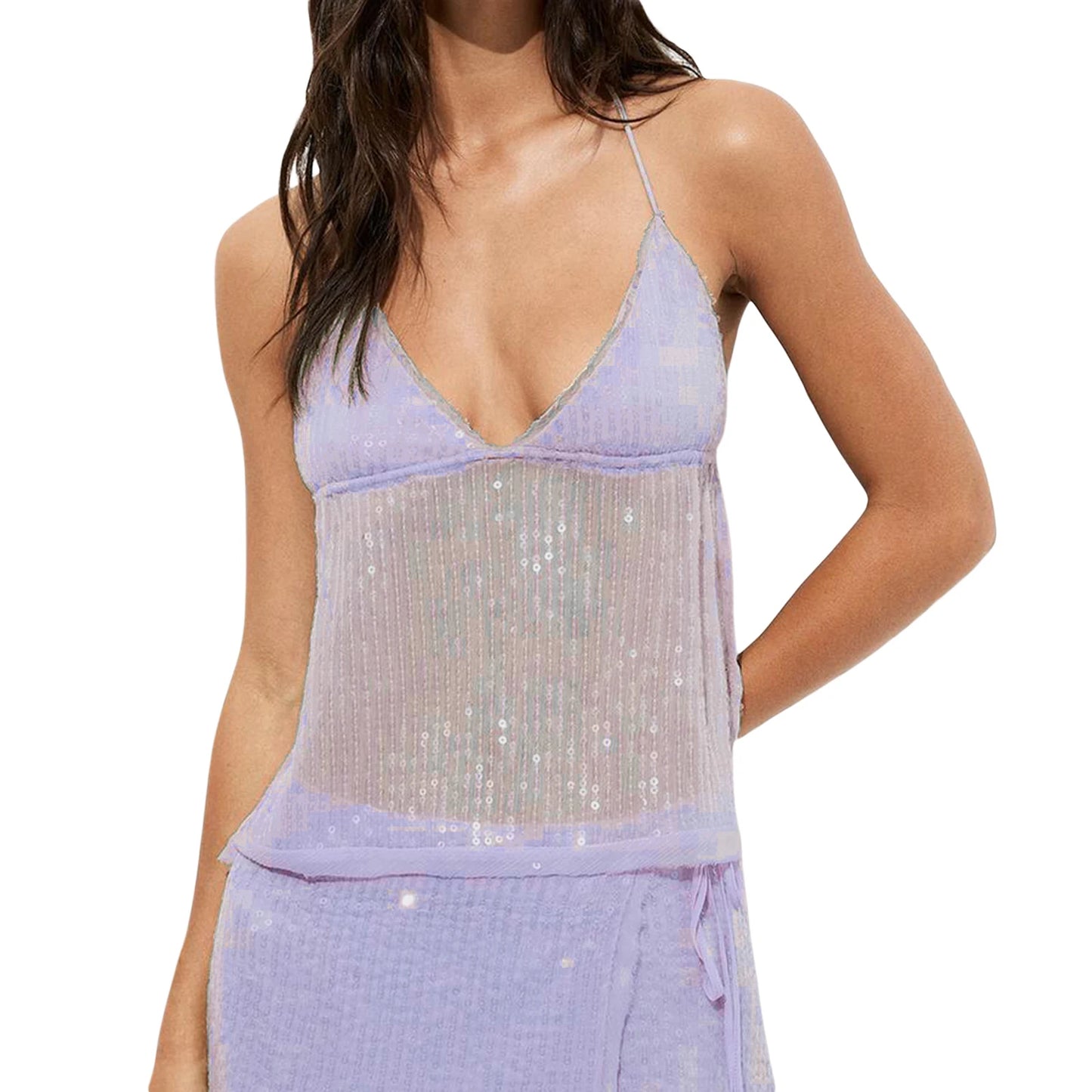 Diane Sequin Triangle Cami